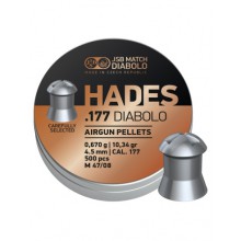 Piombini per aria compressa JSB MATCH HADES 4,5mm 10,34gr/0,670g conf.500pz