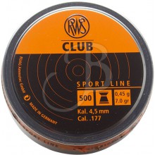 Piombini RWS Diabolo Club 10 UITS 4.5 MM IN CONF.500PZ (RWS)