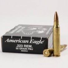 Munizioni American Eagle 223 REM 55GR FMJ Tactical AE-223JLC 20 Pezzi (Federal)