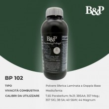 Polvere BP102 per pistola e revolver - doppia base Kg 0,5 (B&P)