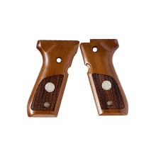 Coppia guance speciali in legno con tridente (Beretta) serie 92