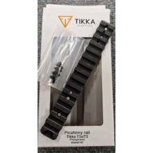 Slitta picatinny 0 MOA originale Tikka per carabine T3/T3X in acciao fosfatato