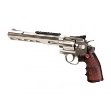 Pistola a co2 Revolver SuperHawk Cromata 8