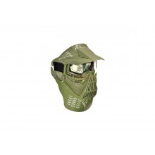 Maschera intera completa Commander Verde