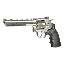 Pistola a co2 Revolver Cromata 6