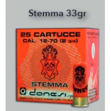 Cartuccia Stemma S4 cal. 12 contenitore T2 33gr Piombo 11 conf.25 pezzi (Danesi)