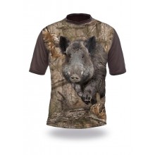 Maglia a maniche corte Wild Boar - Cinghiale 3D T-Shirt - 1003 (Hillman)