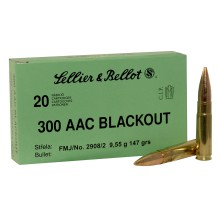 Munizioni cal. 300 AAC Blackout FMJ 147gr conf. 20 pezzi (S&B)