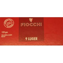 Munizione cal. 9 Luger FMJ 123g (Fiocchi)