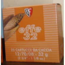 Cartuccia caccia Effe 32 32g 12/70/08 Piombo 10 - 25 Pezzi (Fiocchi)