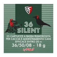 Cartuccia caccia 36 Silent 18g 36/50/08 Piombo 10 - 25 Pezzi (Fiocchi)