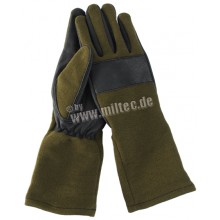 Guanti in pelle/nomex Olive Tg. XL (Mil-Tec)