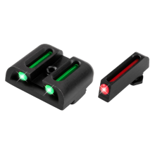 Set mire in fibra ottica verde-rosso per Glock 17.17L.19.22.23.24.26.27 (Truglo)